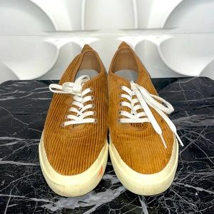 Everlane The Forever Sneaker Tan Suede Canvas Shoe size 6.5